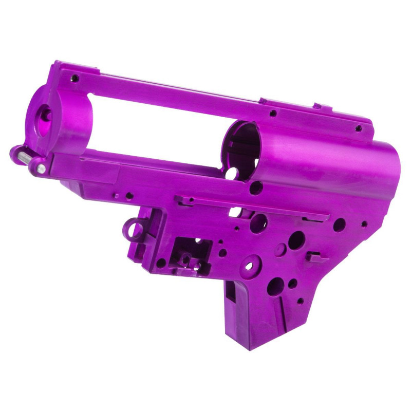 Aztech Innovations Scythe CNC 7075 Aluminum Gearbox for M4/M16 Gel Ball Blaster Rifles (Color: Purple)