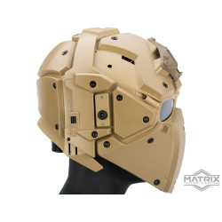 Matrix Tactical Helmet with Cooling Fan (Color: Tan)