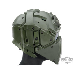 Matrix Tactical Helmet with Cooling Fan (Color: OD Green)