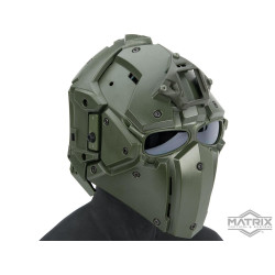 Matrix Tactical Helmet with Cooling Fan (Color: OD Green)