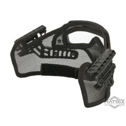 Matrix Legionnaire Full Head Coverage Helmet / Mask / Goggle Protective System (Color: Black)