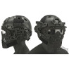 Matrix Legionnaire Full Head Coverage Helmet / Mask / Goggle Protective System (Color: Black)