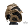 Matrix Medieval Iron Warrior Full Head Coverage Helmet / Mask / Goggle Protective System (Color: Tan)