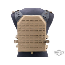 Matrix Laser Cut Compact Plate Carrier (Color: Coyote Brown)