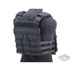 Matrix Light Plate Carrier w/ Integrated Magazine Pouches and Cummerbund (Color: Black)