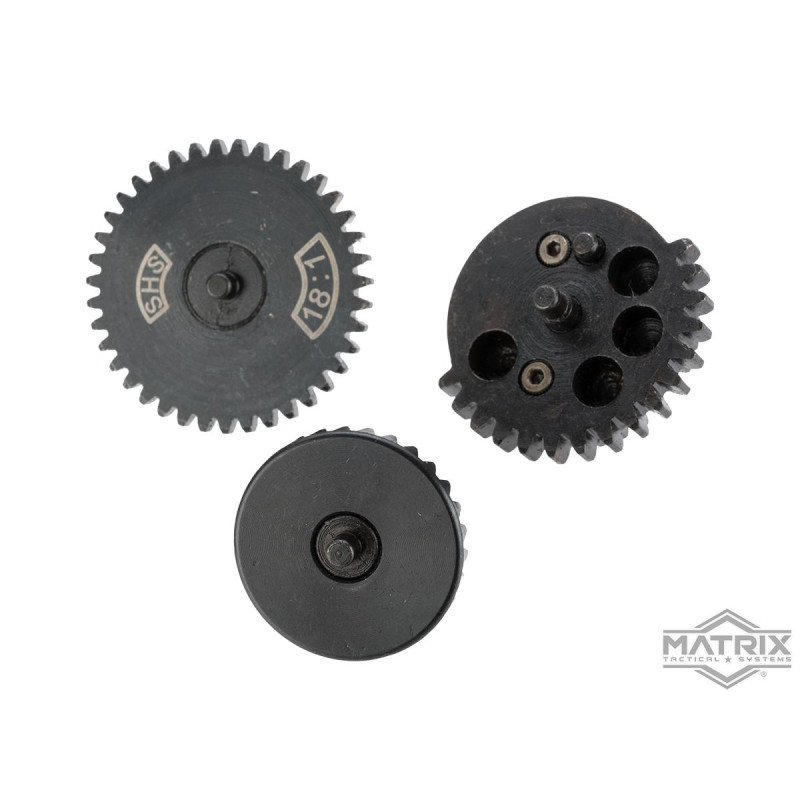 Matrix CNC Machined Steel Airsoft Gear Set (Ratio: 18:1)