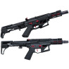 APS Phantom Extremis Mark VII 2.0 eSilverEdge CQB Airsoft AEG (Color: Black / Red)