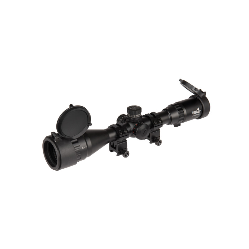 Lancer Tactical 3-12X40 AOL Red/Green/Blue Illuminated Scope (Color: Black)