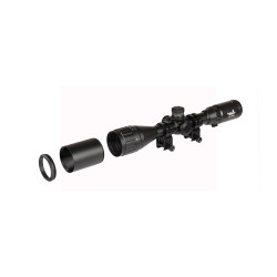 Lancer Tactical 3-12X40 AOL Red/Green/Blue Illuminated Scope (Color: Black)