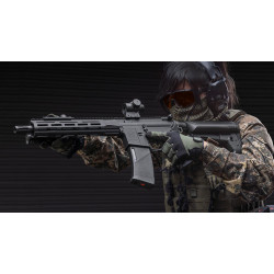 Krytac Alpha CRB-M Airsoft AEG Rifle (Model: Black / Gun Only)