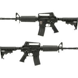 G&P Full Metal Advanced M4 Carbine AEG w/ LE Stock (Model: Black / Front Wired)